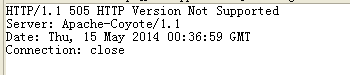 java代码测试http协议505错误的治理方式