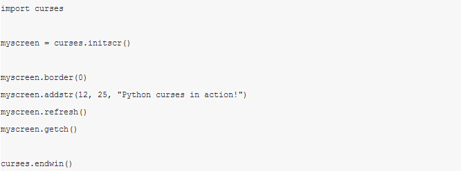 Python教程_怎样利用Python写NCurses UI?
